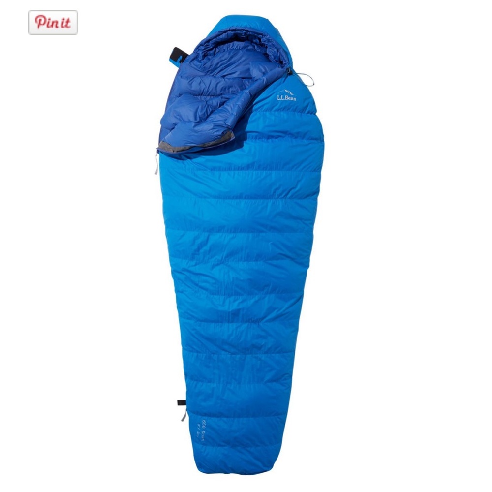 L.L.Bean 650 down sleeping bag 20 degrees long mummy